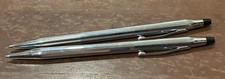 Lot of 2 Vintage Cross Classic Century Chrome Ballpoint Pens picture