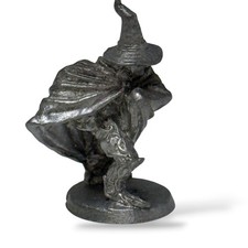 Vintage Miniature Wizard Figurine Ral Partha Pewter 1988 PP551 Halloween picture