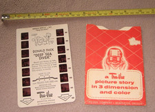 Walt Disney Donald Duck Deep Sea Diver D-2 Tru-Vue 1953 Picture Story 3D View picture