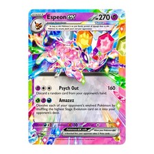 Pokémon Espeon ex 034/131 SV Prismatic Evolutions Double Rare L Card - NM picture