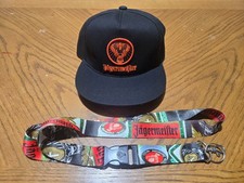Jägermeister Flat Bill Adjustable Hat and Lanyard - Brand New picture