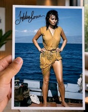 Photo - Dedication - Sophia Loren - Italy - Au Large - Signature - Cinema picture