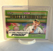 Leaf Vivid Entertainment  Celebrity Christopher Lloyd 1/1 Card insert Sports Pac picture
