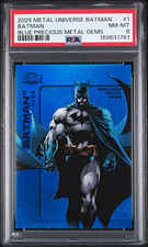 2025 Upper Deck Metal Universe Batman Batman #1 PMG Blue PSA 8 picture