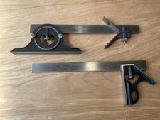 Millers Falls No. 4 Combination Squares Set of 2 Made In USA Vintage Tools picture
