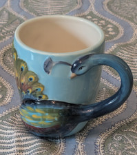 Certified International Tre Sorelle Studios  Peacock Ceramic Coffee Mug picture