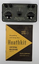 Vintage Heathkit CR-1 Crystal Radio Receiver w/ OEM Manual UNTESTED PARTS/REPAIR picture