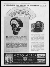 1930 Moto Meter Long Island City New York Motoco Thermometers Vintage Print Ad picture
