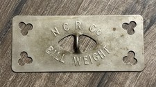 Vtg Antique National Cash Register Co Bill Weight picture