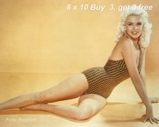 JAYNE MANSFIELD 8x10 Photo 1950s Blonde Bombshell Classic Hollywood Star Image picture