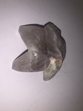 Carved Stone Starfish Figurine Pale Purple White Banded Polished picture
