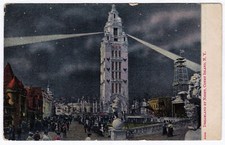 1907-1915 Dreamland by Night Coney Island New York Postcard Brooklyn NY Old DB picture