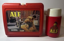 Vintage 1987 ALF Movie TV comic Lunchbox w/ Thermos picture