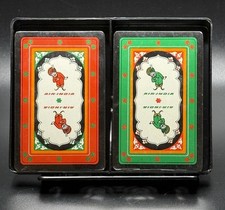 Vintage Air India Playing Cards Double Deck Set SEALED Maharaja Airline 1970s picture