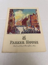 Vintage 1955 Parker House Restaurant Menu Boston Massachusetts picture