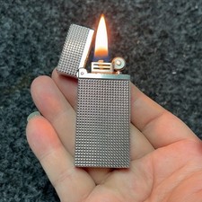 Vintage Slim Kerosene Lighter Refillable Flint Wheel Oil Wick Flip Top Retro  picture