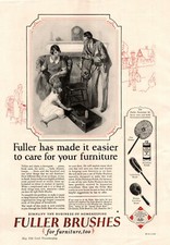 1926 Fuller Brushes Vintage Print Ad Made It Easier To Care For Your Furniture picture