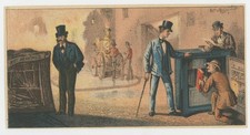 Herrings Safes Fireproof 1880's Trade Card picture