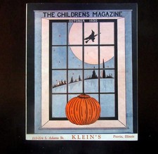 Very Rare 1930s 1930 The Childrens Magazine for Halloween Peoria, Illinois Store picture