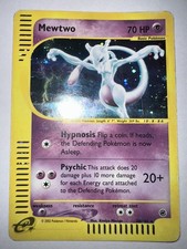 Mewtwo Expedition Holo Rare Pokemon Swirl E-Reader picture