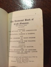 1952 The Universal Book of Craft Freemasonry masonic/556 picture