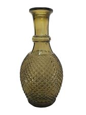 Vintage Green Ornate Bud Vase Diamond Design picture
