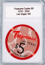 Tropicana Casino - Las Vegas, NV $5 Casino Chip ~ 2010 - 2024 ~ picture