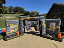 RARE 2008 Gemmy 12 Foot Crime Scene Light Up Halloween Airblown Inflatable picture