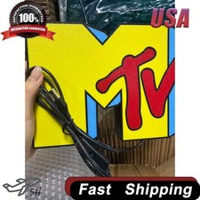 Light Box 3D Printed MTV Music Television Logo USB LED Lamp Decorative Neon Sign picture