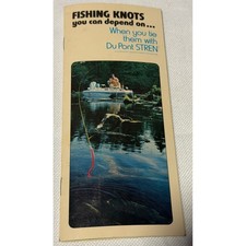 Vintage Du Pont Stren Fishing Knots Instructional Booklet Guide Ephemera E-14440 picture