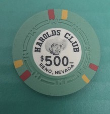 Harolds Club Casino Reno, NV $500 Casino Chip picture