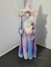 Vintage Northern Lights Candles WIZARD & Dove Handcrafted Artist Signed USA 12