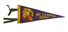 Vintage 1940s MT. LEMMON ARIZONA Pennant 12