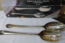 VINTAGE LUXURIOUS SILVERPLATE 2 PIECEC BUFFET SERVING SET 13