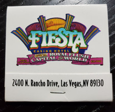 Fiesta Casino Las Vegas Royal Flush Capital Full Unstruck 30 Strike Matchbook picture