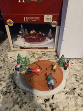 Lemax Porcelain Merry-Go-Round Christmas Village Battery-Operated Painted 1998 picture