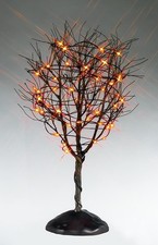 Lemax Dry Tree With Orange Lights (Battery Operated) 54520 BRAND NEW picture