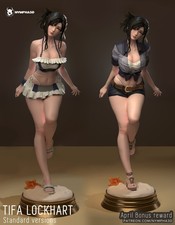 1:6 Tifa Lockhart Final Fantasy VII Fan Art UNPAINTED Garage Kit Statue picture