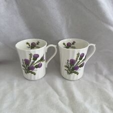 Royal Patrician Fine Bone China Teacups Purple Flowers England picture