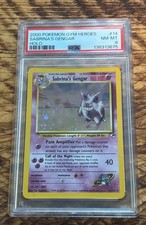 Sabrina’s Gengar Holo Pokemon 14/132 PSA 8 NM - MINT Gym Heroes Card  New Cert picture