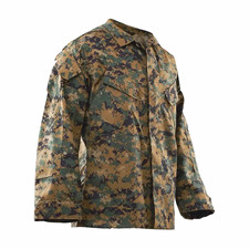 TRU-SPEC Men's 4-Pocket BDU Jacket Shirt Woodland Digital Camo XS Long NWT picture