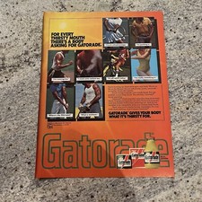 1982 Gatorade Print Ad Stokely Van Camp Gives Your Body What It’s Thirsty For picture