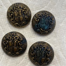Antique Victorian Art Metal Shank Button picture