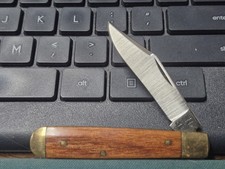 Vintage Ka-Bar USA 1027 SINGLE-blade Pocket Knife pen knife wood - Near Mint picture