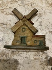 Antique National Foundry #10 Cast Iron Windmill Door Stop  picture