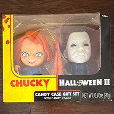 Chucky & Halloween II Michael Myers Candy Case Gift Set Horror Collectible New picture