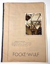 1934 Focke Wulf aviation company ad to Pitcairn Autogiro apparatus real photo picture