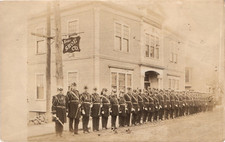 MASSACHUSETTS Odd Fellows Hall IOOF Early 1900s MA Real Photo Postcard RPPC picture