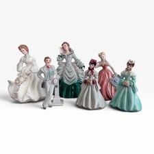 Vintage Florence Ceramics Figurine Lot of 6 Ladies & Gentleman California picture