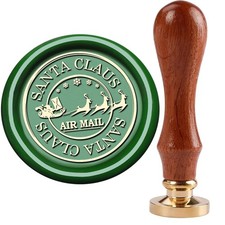 Christmas Wax Seal Stamp,Santa Claus Wax Seal Stamp with Deep Engrave picture